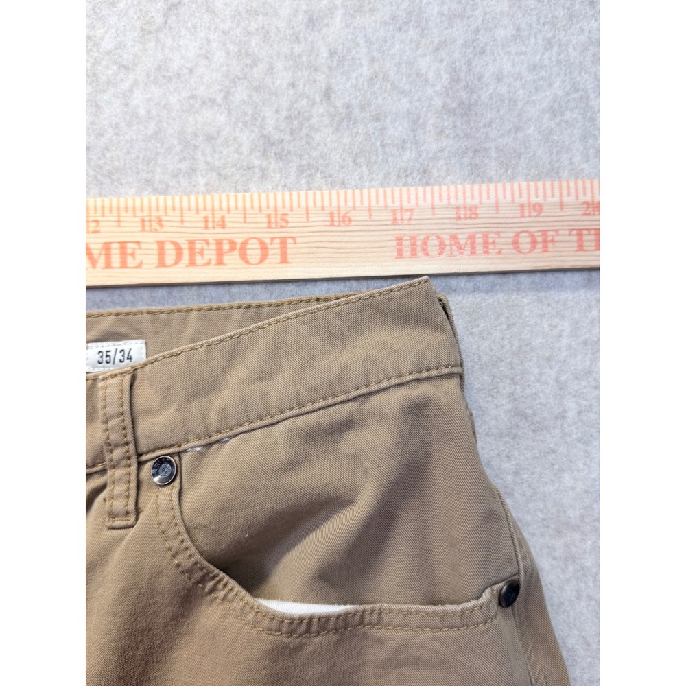 Ariat Pants Mens 35/32 Brown Khaki Chino Straight Fit M5 Workwear Western - Picture 12 of 15